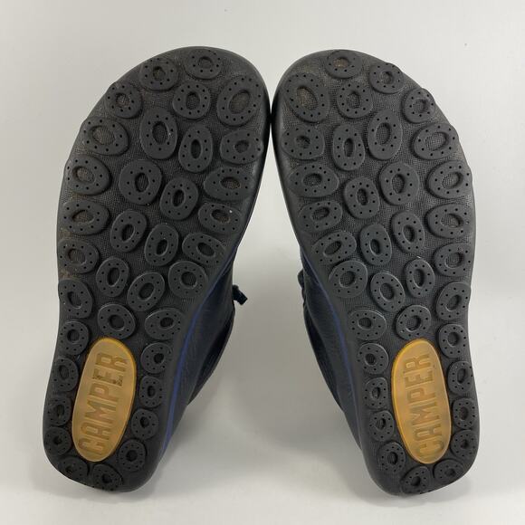 Camper Peu Pista Leather Boots Womens Size 39, US Size 9 Blue Goretex Waterproof - Picture 8 of 9